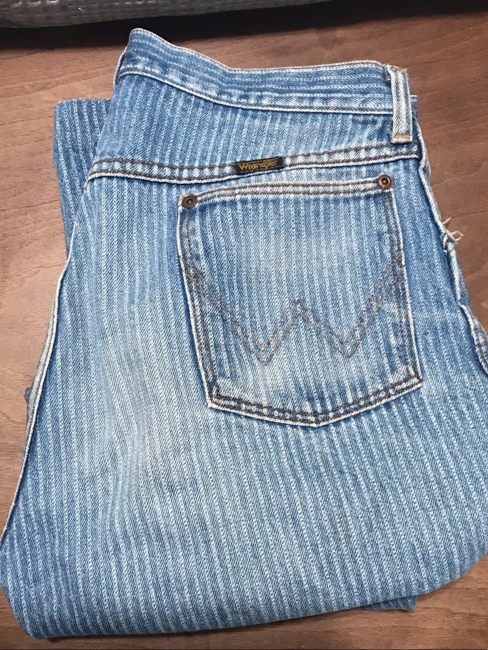 Vintage wrangler stripped jean